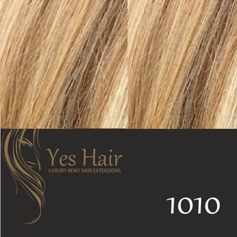 Yes Hair Weft 52 cm breed kleur 1010 Blond + Warm blonde highlights 