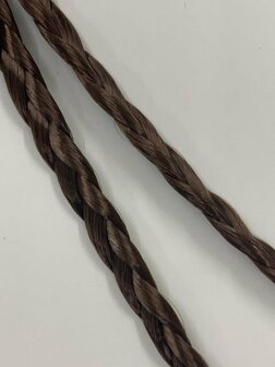 Vlecht haarband - basic brown small