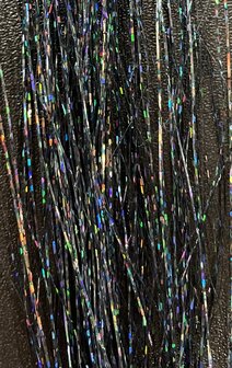 Hair Tinsels - sparkle starry black nummer 23 10 stuks