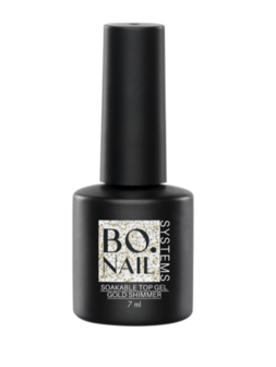 BO Soakable Top Gel - Gold Shimmer 7ml