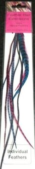 Awesome Feather extensions Mixed Color per 30 verpakt (zonder topping)