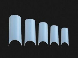 C-curved tips white 500 stuks