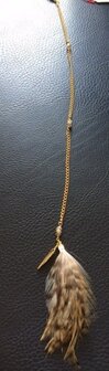 764 enkel goud lengte ketting 30 cm