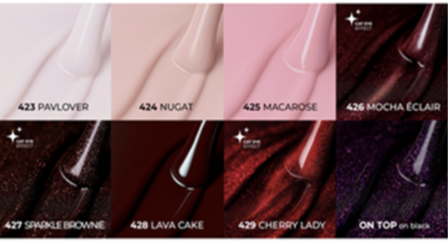 Victoria Vynn&trade; 8 Pack Gellak &ndash; Cherry on Top | 7 kleuren + Cat Eye + No Wipe Topcoat