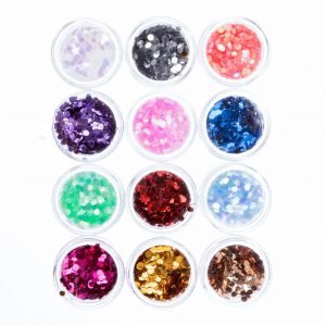 Hexagon metallic set pastel 2mm