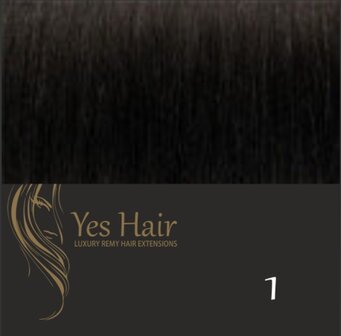 Yes Hair Microring Extensions 30 cm NS kleur 1 Zwart