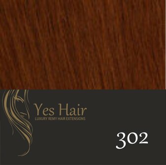 Yes Hair Microring Extensions 30 cm NS kleur 302 Donker Koper Blond