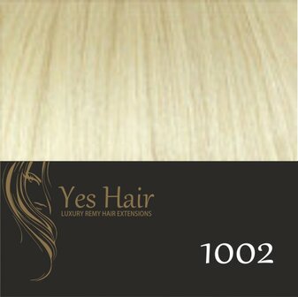 Yes Hair Microring Extensions 30 cm NS kleur 1002 Zeer Licht Blond