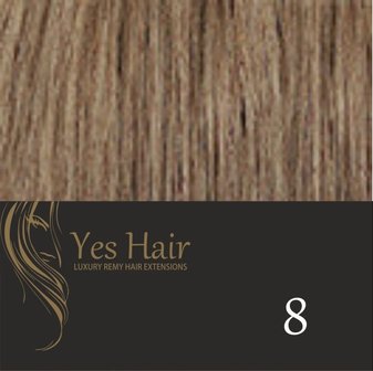 Yes Hair Weft 52 cm breed kleur 8 Donker Blond