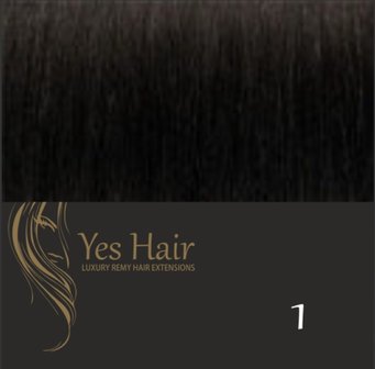 Yes Hair Weft 130 cm breed kleur 1 Zwart 