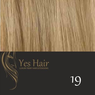 Yes Hair Weft 130 cm breed kleur 19 Midden Blond 