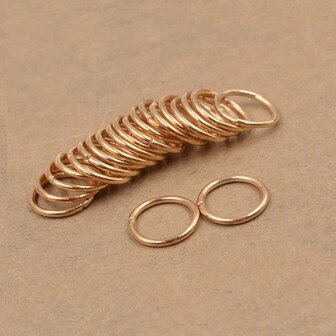 Haar ring klein Goud (10 stuks)