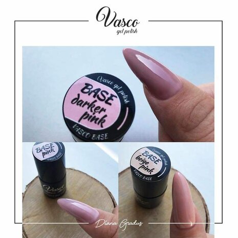 Vasco Gelpolish Rubber Base Beige Pink 6ml 