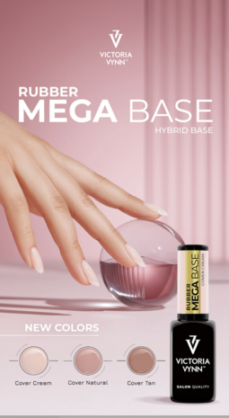 Victoria Vynn Rubber Mega Base Colors – Cover Cream,  – 15 ml
