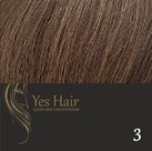 Yes-Hair-Weft-130-cm-breed-kleur-3-Midden-Donker-Bruin