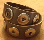 Dubbele-leren-armband-taupe-(43-cm)