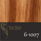 Yes-Hair-Weft-130-cm-breed-kleur-6-1007-Licht-Bruin-+-Warm-blonde-highlights